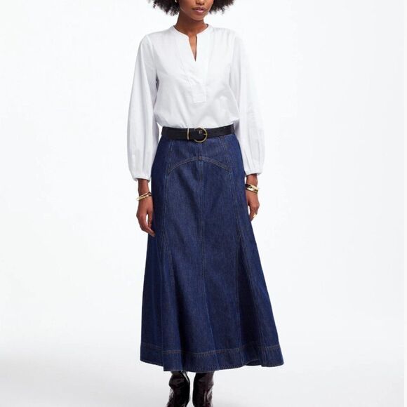 Madewell ns437 V-Neck Long-Sleeve Top size large NWT - Picture 2 of 10